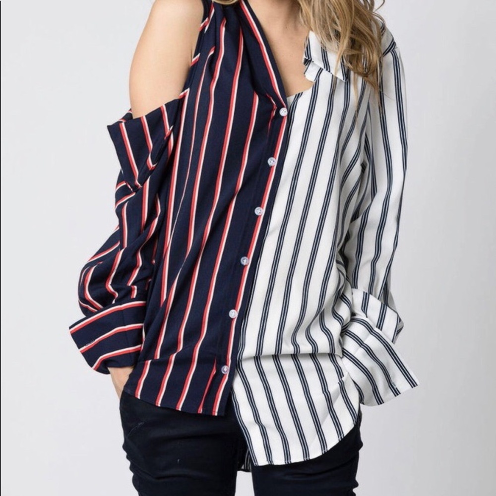 Asymmetric Hi Low Blouse